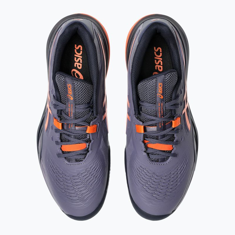 Vyriški teniso batai ASICS Gel-Resolution X Clay greyish purple/ nova orange 12