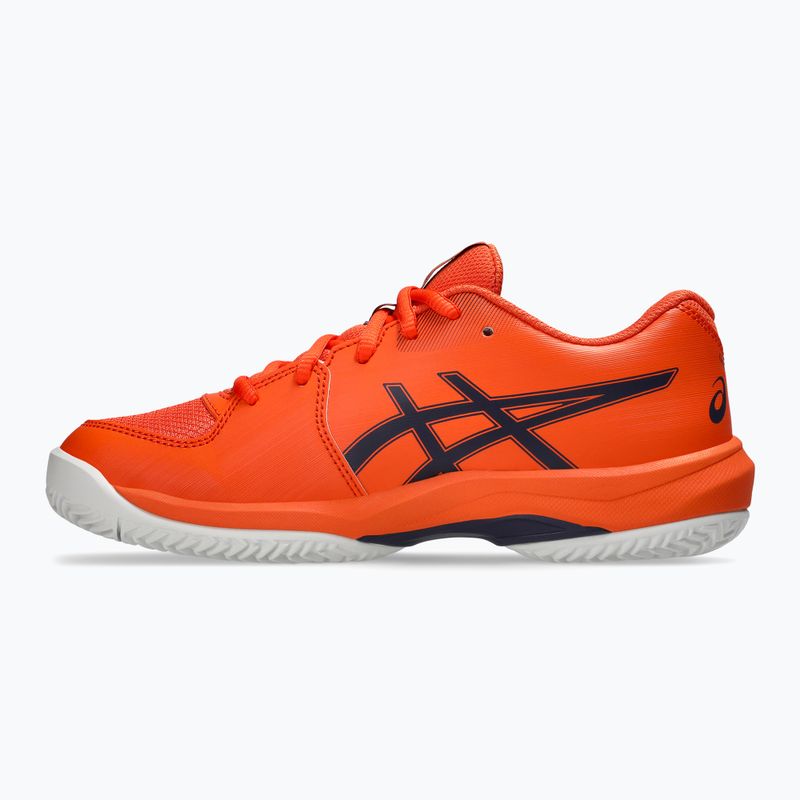 Vaikiški teniso batai ASICS Gel-Game 10 GS Clay Jr nova orange/indigo fog 2