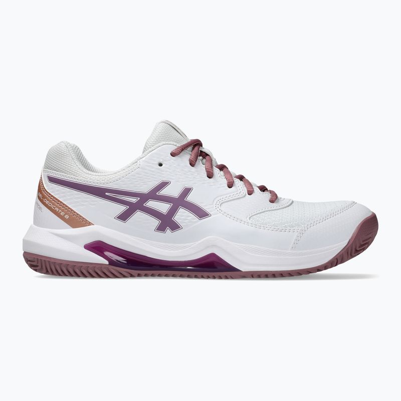 Moteriški padelio batai ASICS Gel-Dedicate 8 Padel W white/dark ube 8
