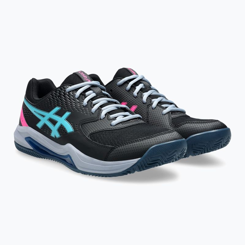 Vyriški padelio batai ASICS Gel-Dedicate 8 black/energy aqua 3
