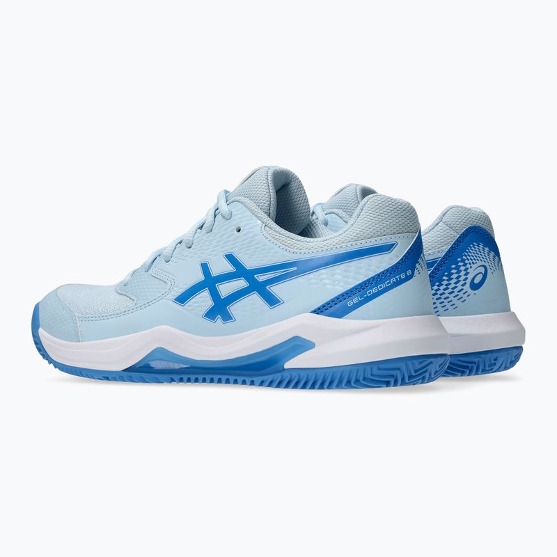 Moteriški teniso batai ASICS Gel-Dedicate 8 Clay light blue/blue coast 4