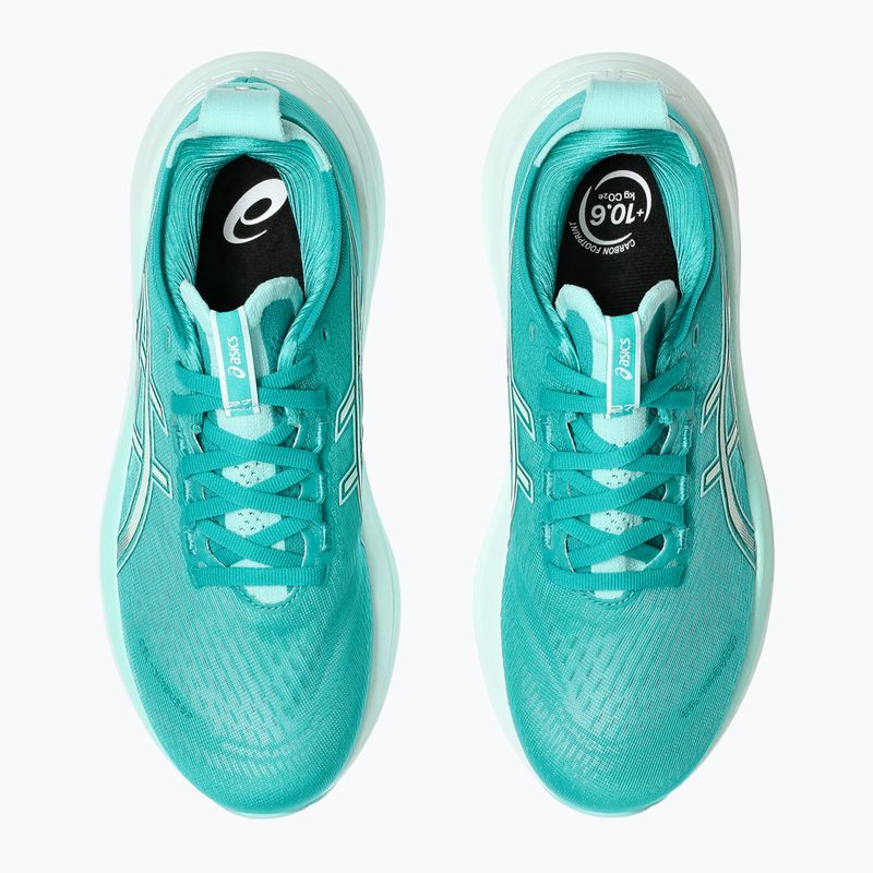 Moteriški bėgimo batai ASICS Gel-Nimbus 27 wave teal/illuminate mint 12