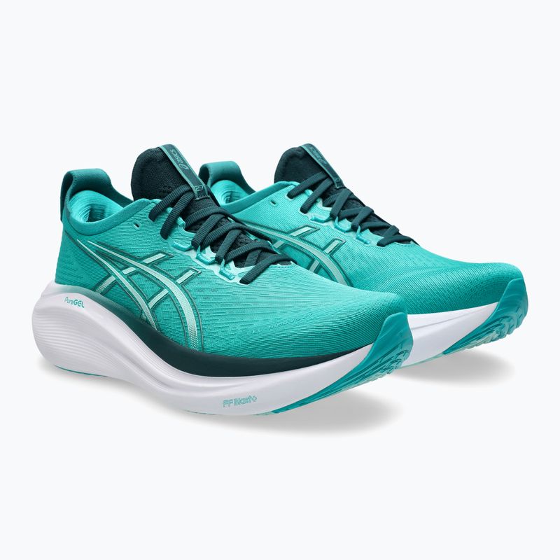 Vyriški bėgimo batai ASICS Gel-Nimbus 27 wave teal/saxon green 10