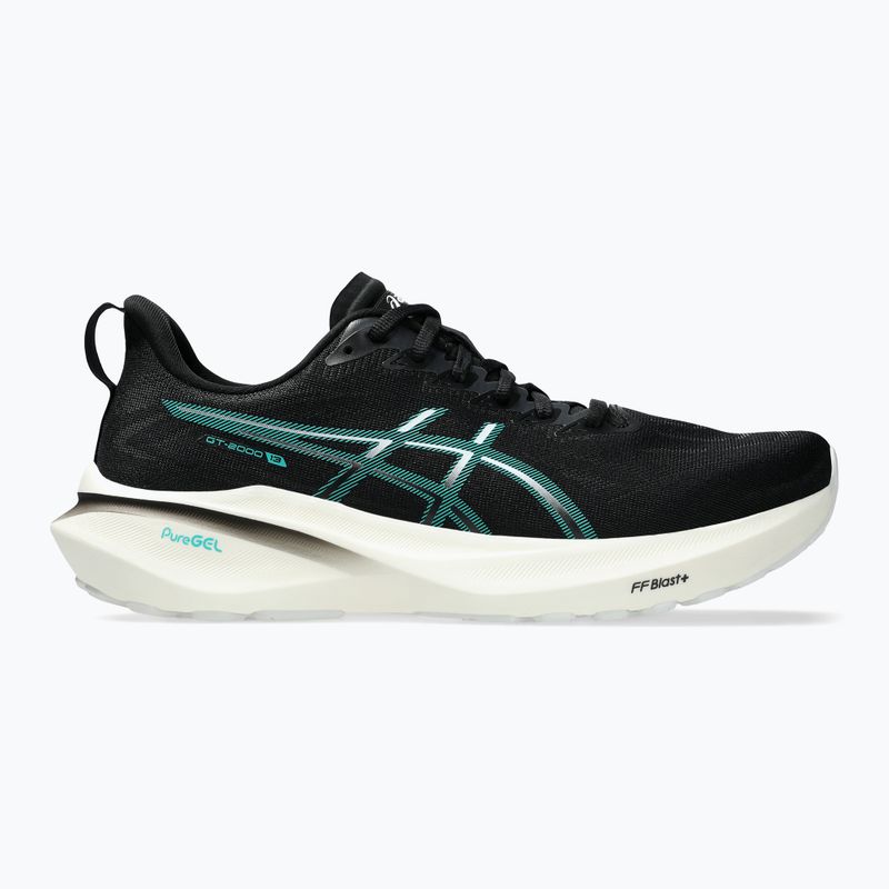 Vyriški bėgimo batai ASICS GT-2000 13 black/wave teal 8