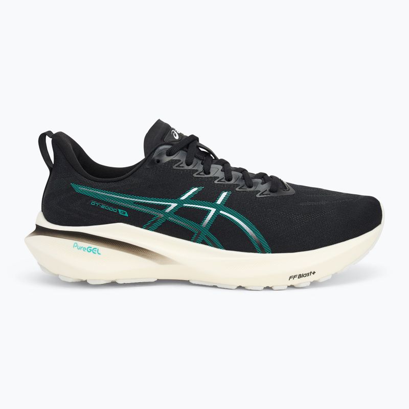 Vyriški bėgimo batai ASICS GT-2000 13 black/wave teal 2