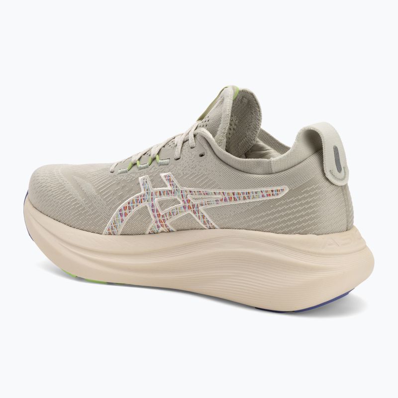 Vyriški bėgimo batai ASICS Gel-Nimbus 27 nature bathing/lime green 3