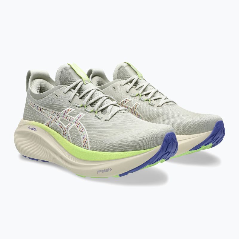 Vyriški bėgimo batai ASICS Gel-Nimbus 27 nature bathing/lime green 10