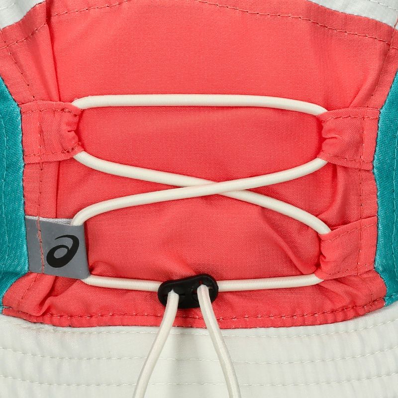 Skrybėlė ASICS Bucket birch/coral reef/wave teal 4