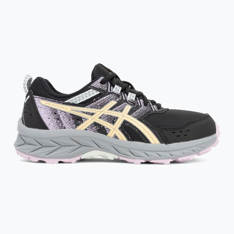 Vaikiški bėgimo batai ASICS Gel-Venture 9 GS black/light orange 2
