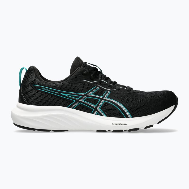 Vyriški bėgimo batai ASICS Gel-Contend 9 black/wave teal 8