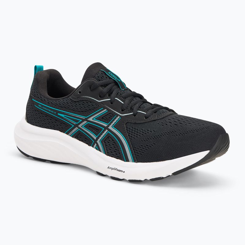 Vyriški bėgimo batai ASICS Gel-Contend 9 black/wave teal