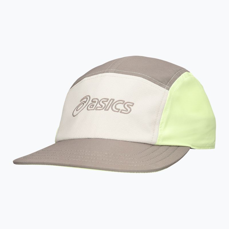 Kepuraitė su snapeliu ASICS 5 Panel taupe grey/mineral beige/huddie yellow