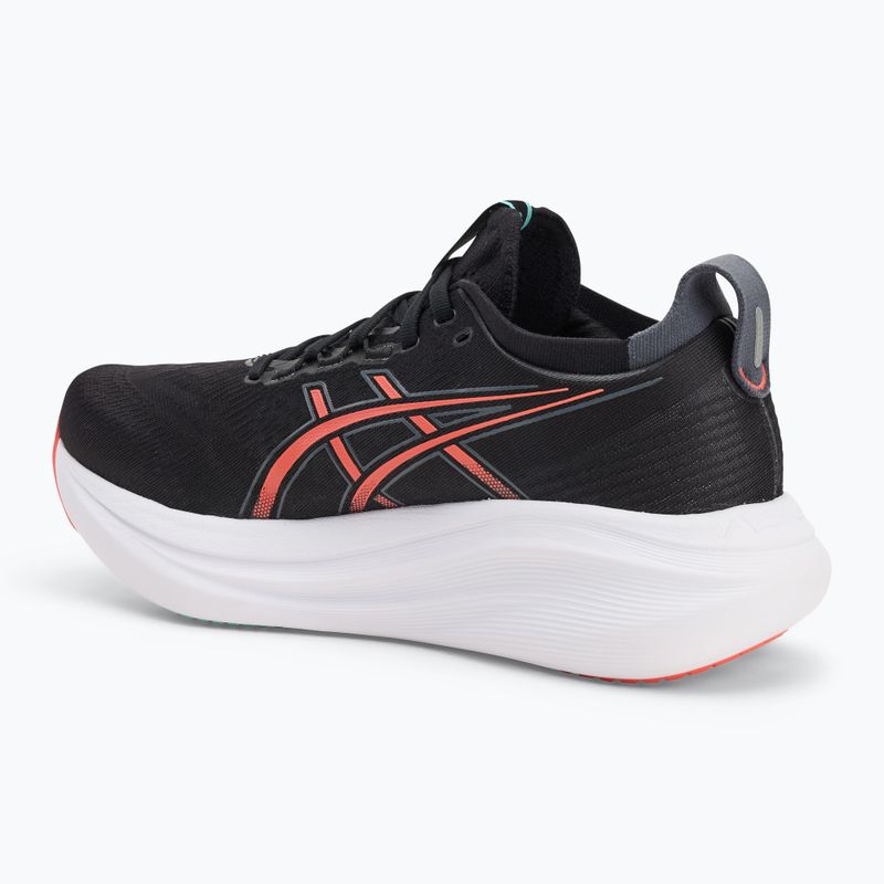 Vyriški bėgimo batai ASICS Gel-Nimbus 27 black/coral reef 3