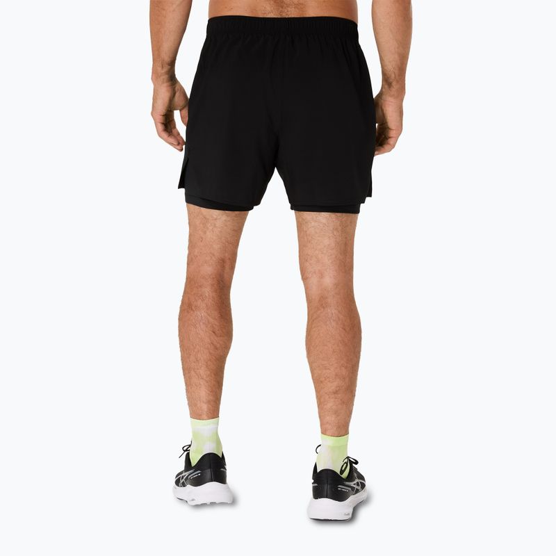 Vyriški bėgimo šortai ASICS Core 2N1 5IN performance black/performance black 3