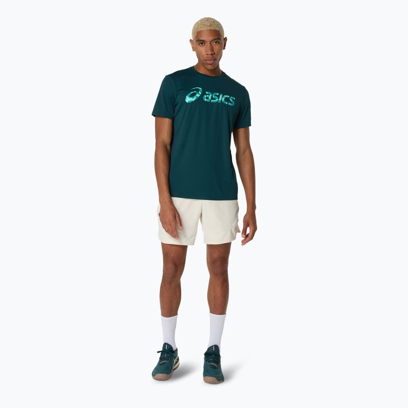 Vyriški teniso marškinėliai ASICS Match Seasonal Graphic Tee saxon green 2