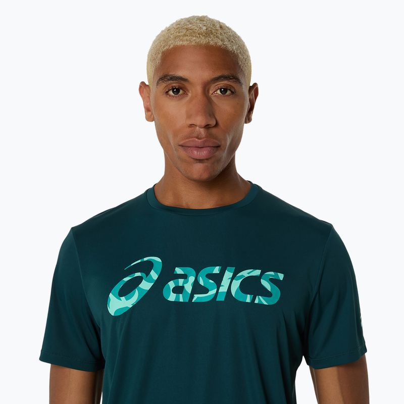 Vyriški teniso marškinėliai ASICS Match Seasonal Graphic Tee saxon green 4