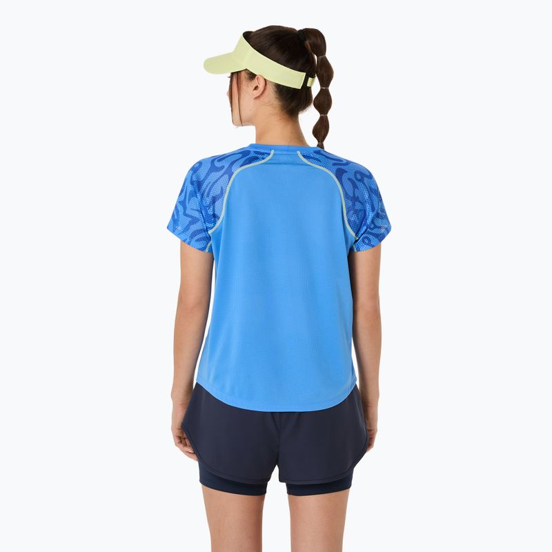 Moteriški teniso marškinėliai ASICS Game Top blue coast 3