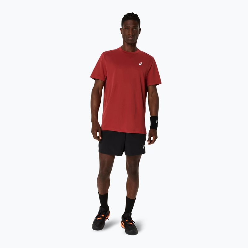 Vyriški teniso marškinėliai ASICS Court Top burnt red 2