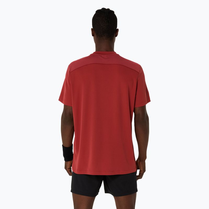 Vyriški teniso marškinėliai ASICS Court Top burnt red 3