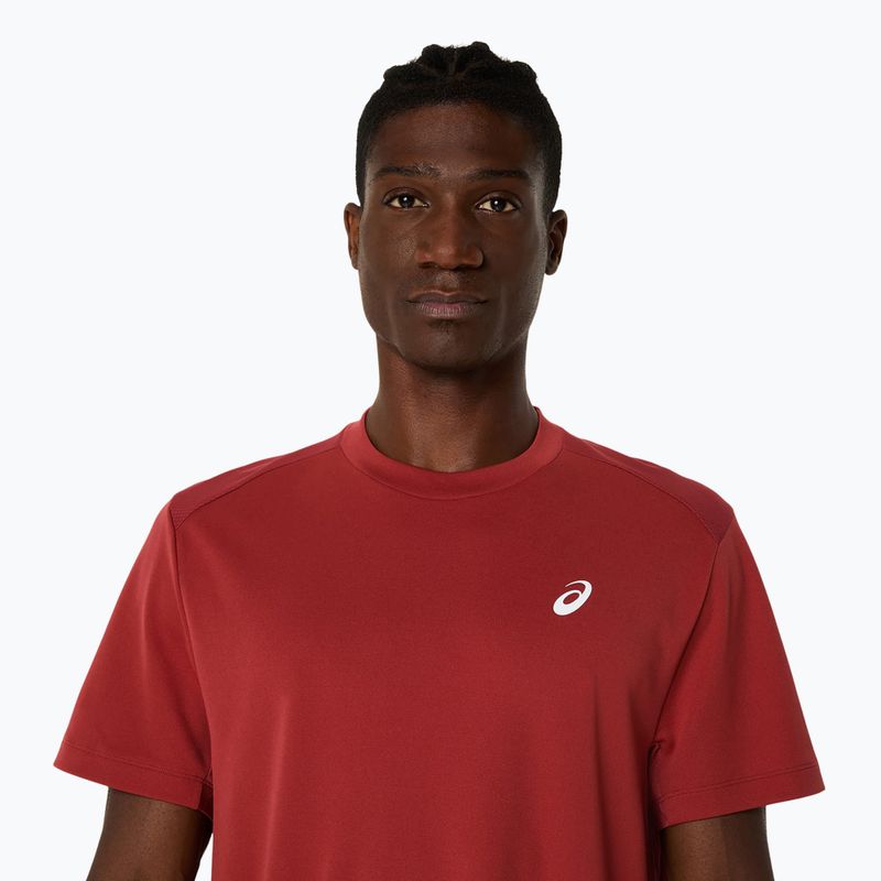 Vyriški teniso marškinėliai ASICS Court Top burnt red 4