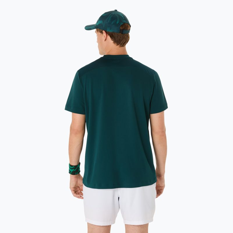 Vyriški teniso marškinėliai ASICS Court Top saxon green 3