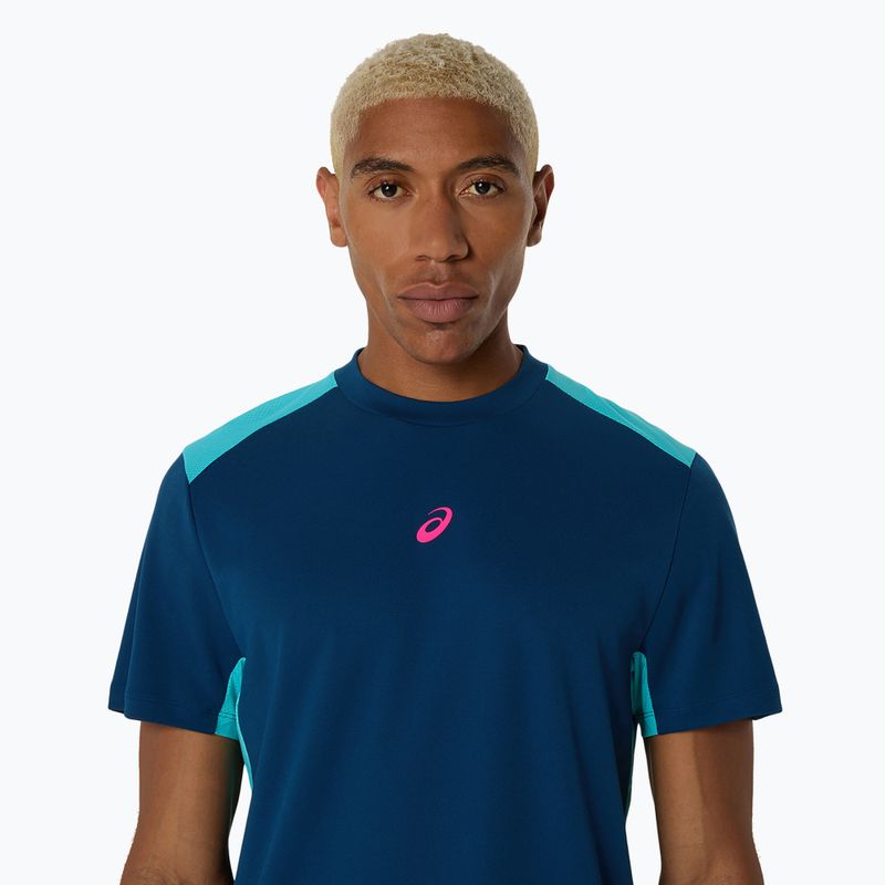 Vyriški teniso marškinėliai ASICS Padel Court Top mako blue 4