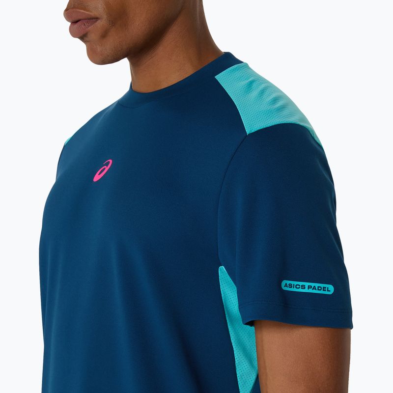 Vyriški teniso marškinėliai ASICS Padel Court Top mako blue 5
