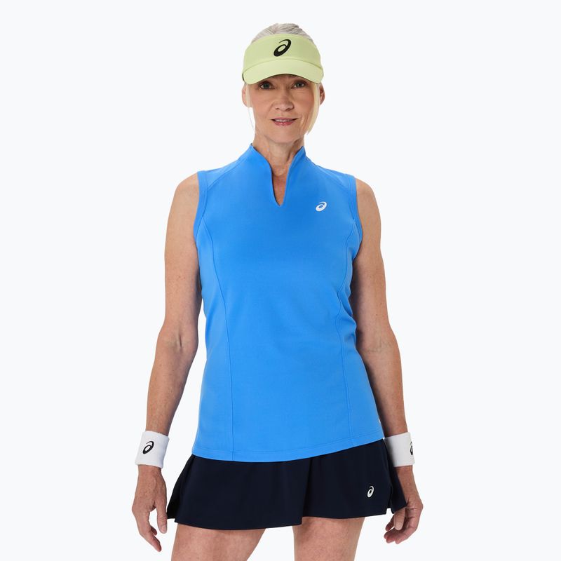Moteriški teniso marškinėliai ASICS Court Tank W blue coast