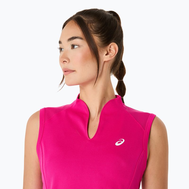 Moteriški teniso marškinėliai ASICS Court Tank W pink rave 4