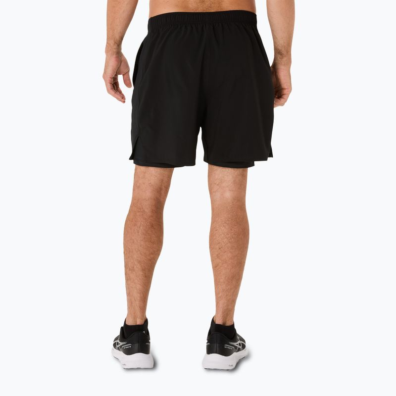 Vyriški bėgimo šortai ASICS Core 2N1 7IN performance black/performance black 3