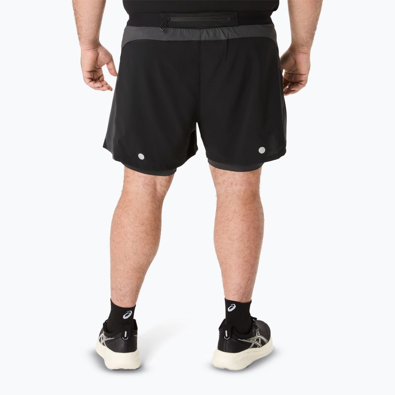 Vyriški bėgimo šortai ASICS Road 2N1 5IN performance black/graphite grey 3
