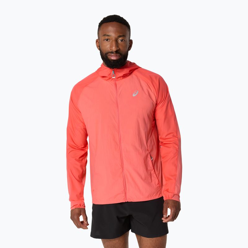 Vyriška bėgimo striukė ASICS Road Packable coral reef