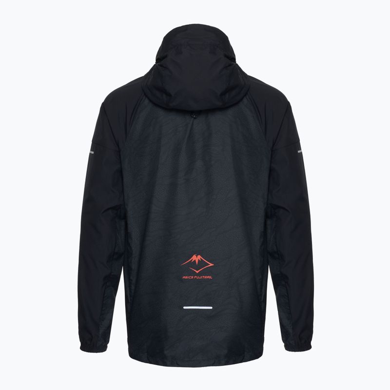 Vyriška bėgimo striukė ASICS Fujitrail Packable performance black/carrier grey 2