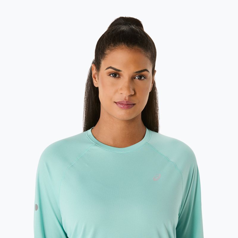 Moteriški bėgimo marškinėliai ilgomis rankovėmis ASICS Road Lite-Show oasis green 5
