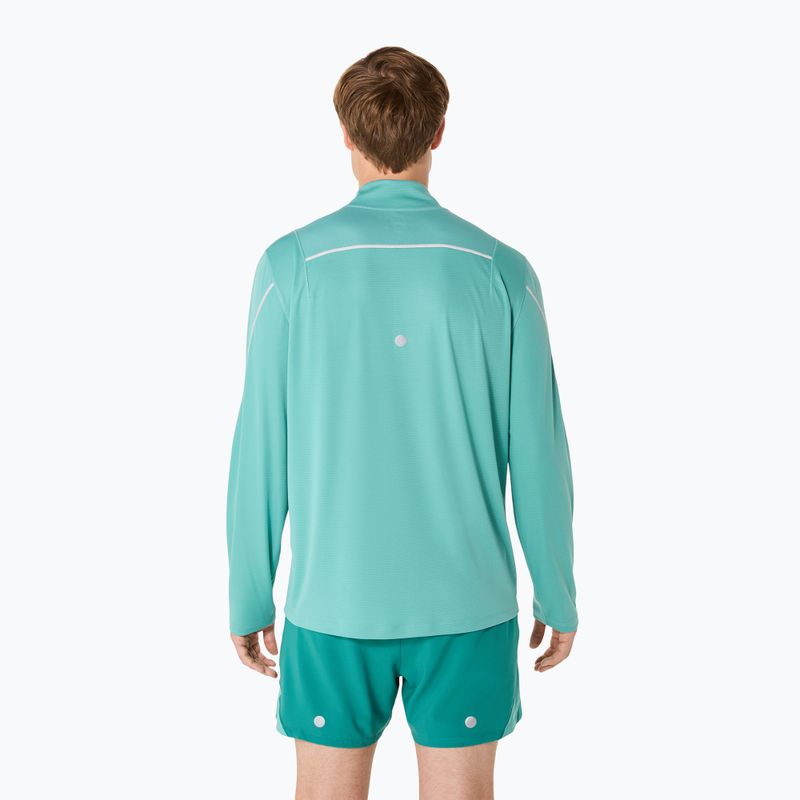 Vyriški bėgimo marškinėliai ilgomis rankovėmis ASICS Road Lite-Show 1/2 Zip light teal 3