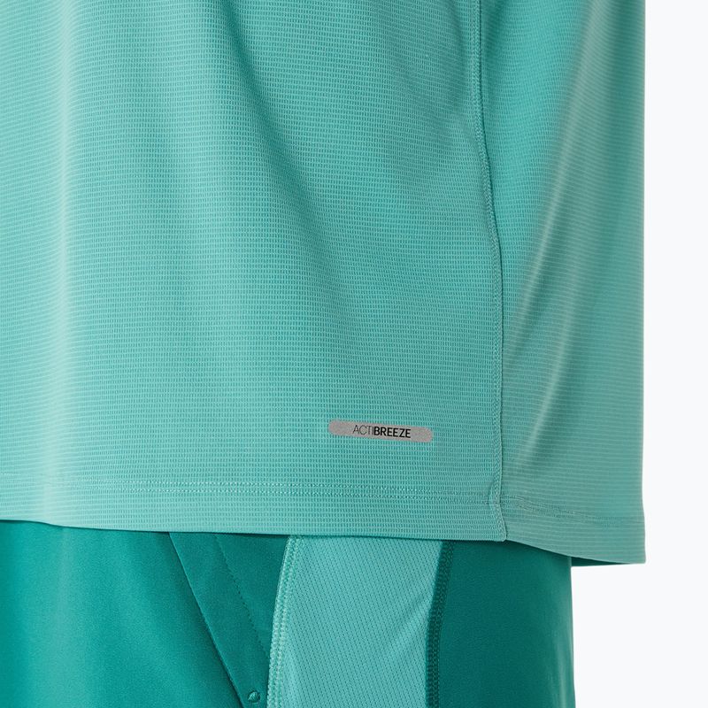 Vyriški bėgimo marškinėliai ilgomis rankovėmis ASICS Road Lite-Show 1/2 Zip light teal 6
