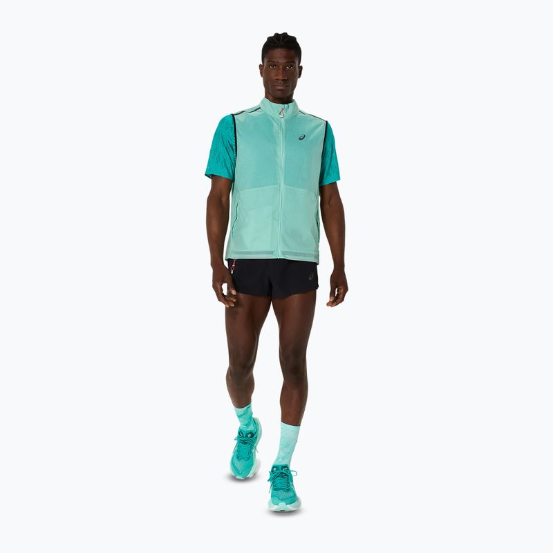Vyriška bėgimo liemenė Asics Metarun Packable oasis green 2