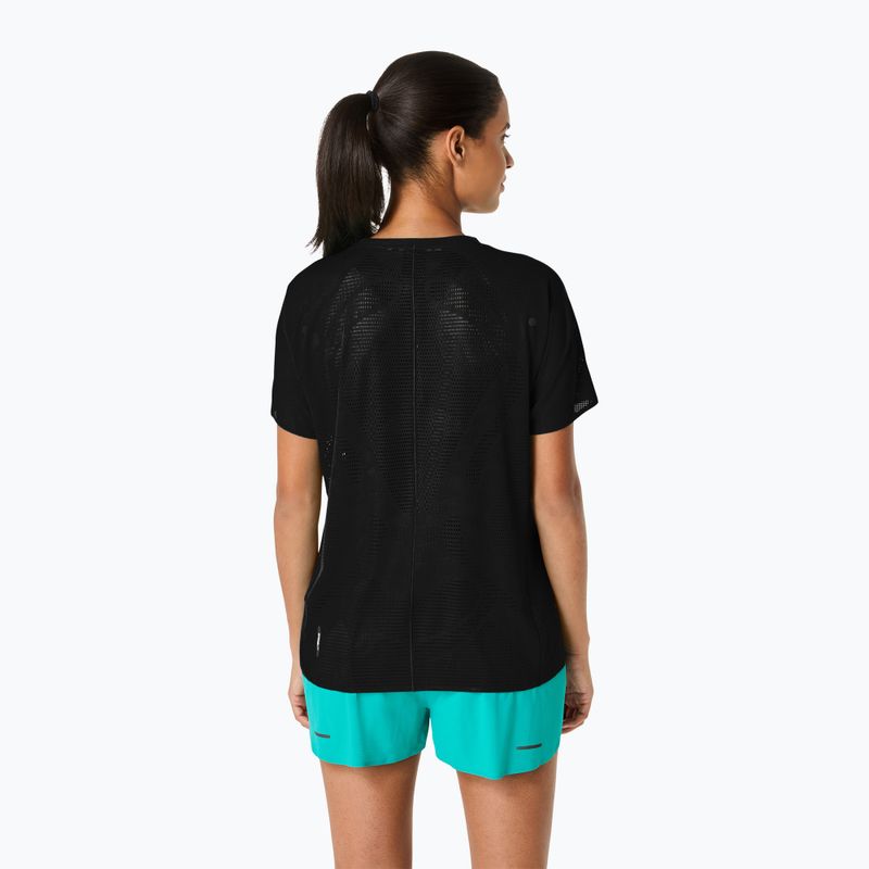 Moteriški bėgimo marškinėliai ASICS Metarun SS Top performance black 3