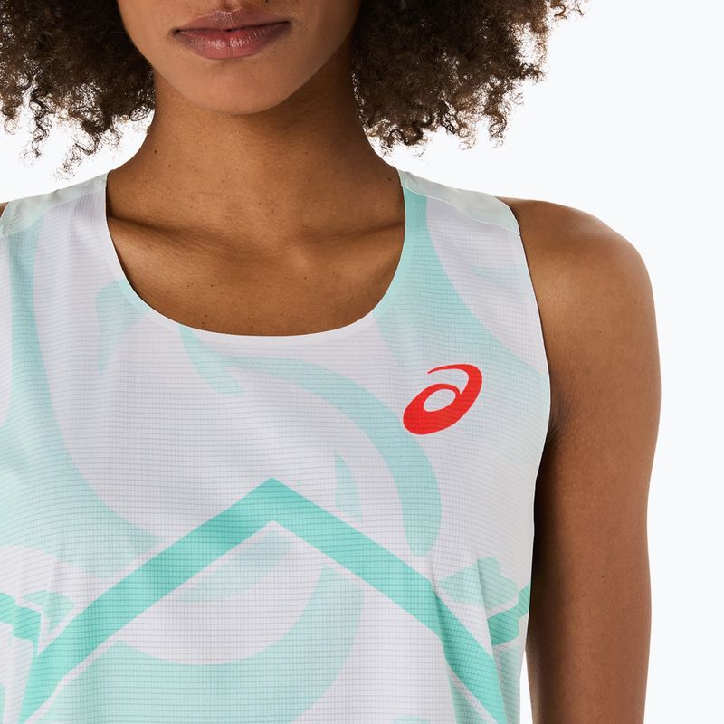 Moteriški begimo marškinėliai ASICS Light Knit Singlet soothing sea 4