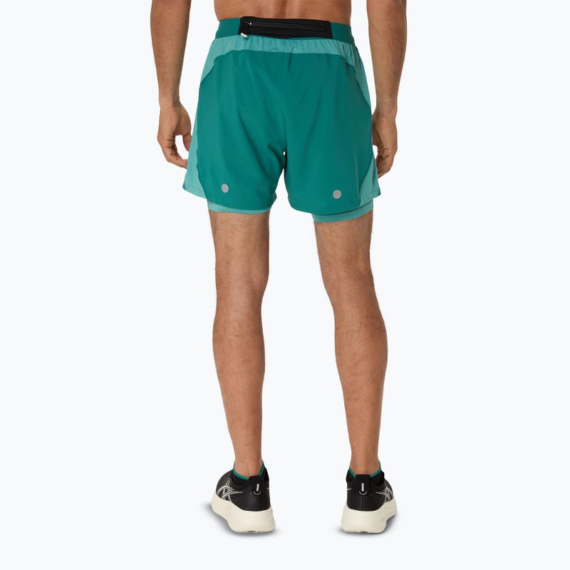 Vyriški bėgimo šortai ASICS Road 2N1 5IN rainy lake/light teal 3