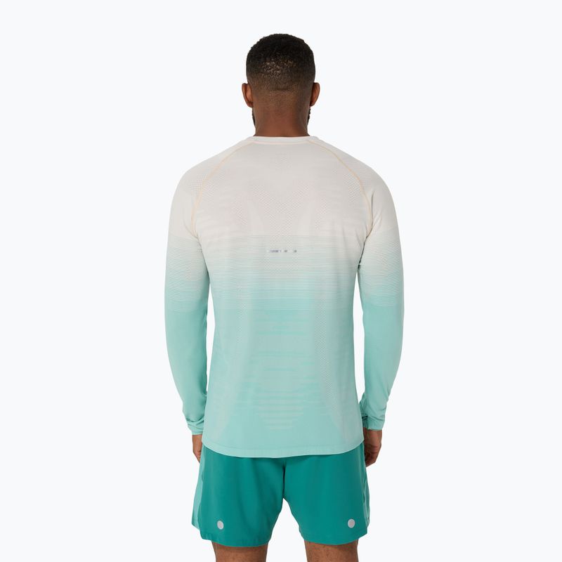 Vyriški bėgimo marškinėliai ilgomis rankovėmis ASICS Seamless birch/oasis green 3