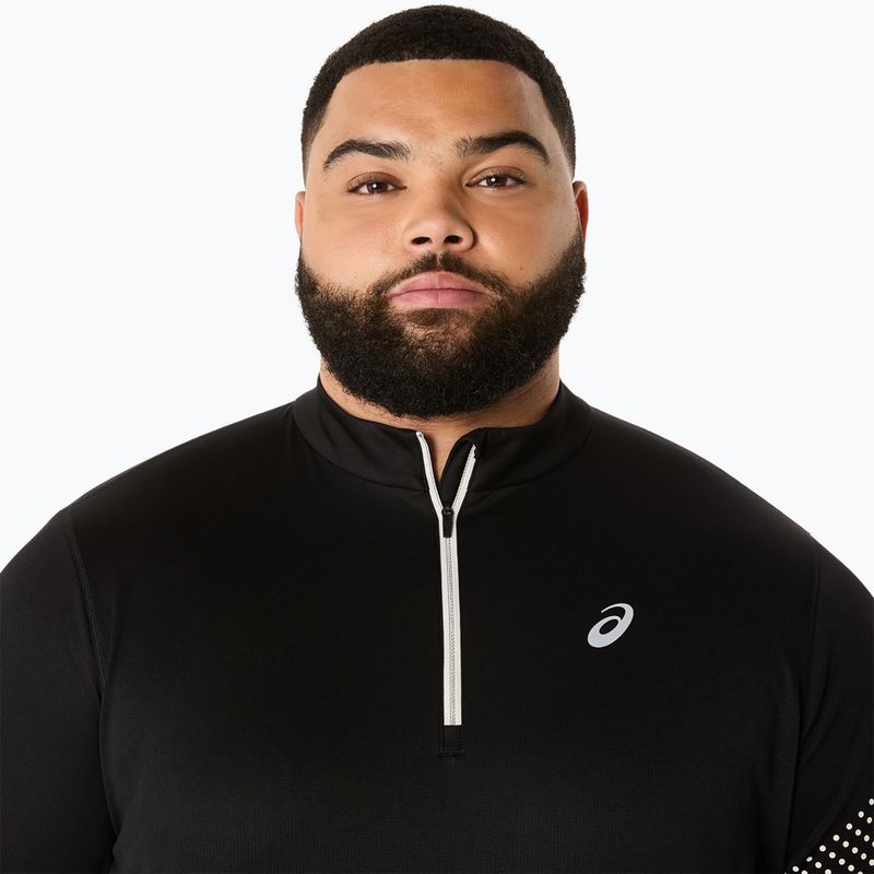 Vyriški bėgimo marškinėliai ilgomis rankovėmis ASICS Icon LS 1/2 Zip performance black 5