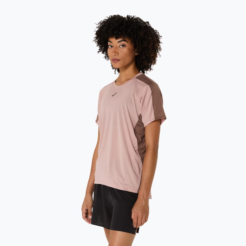 Moteriški begimo marškinėliai ASICS Fujitrail Elite Top neutral pink/taupe grey 4