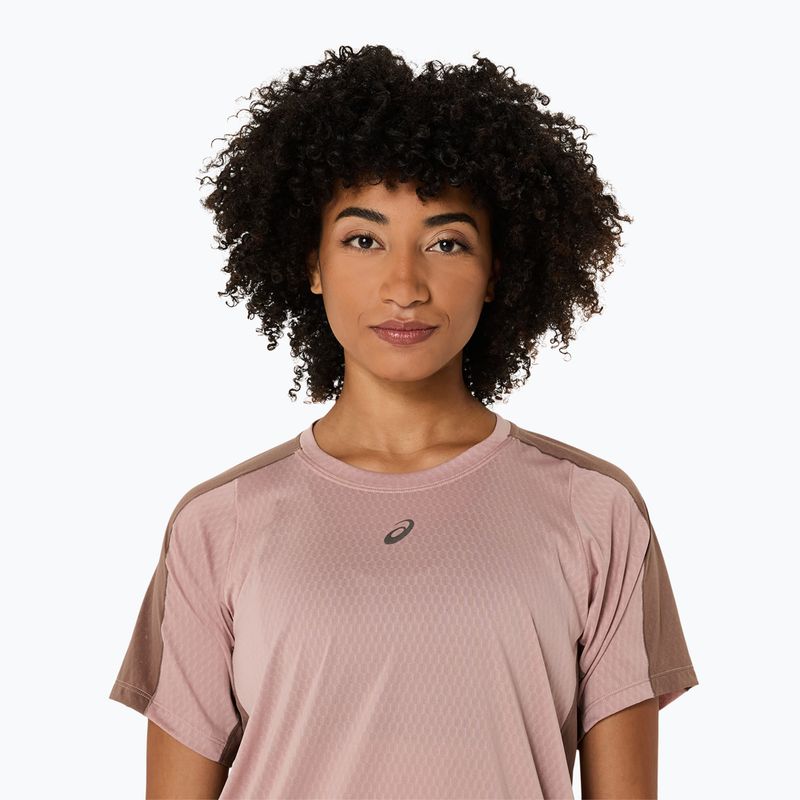 Moteriški begimo marškinėliai ASICS Fujitrail Elite Top neutral pink/taupe grey 5