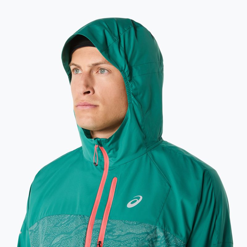 Vyriška bėgimo striukė ASICS Fujitrail Packable rainy lake/birch 5