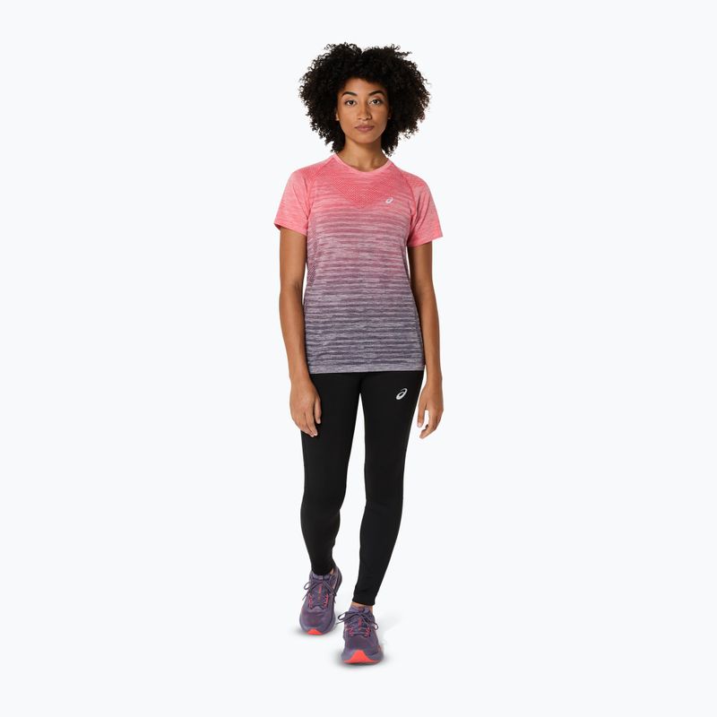Moteriški bėgimo marškinėliai ASICS Seamless coral reef/greyish purple 2