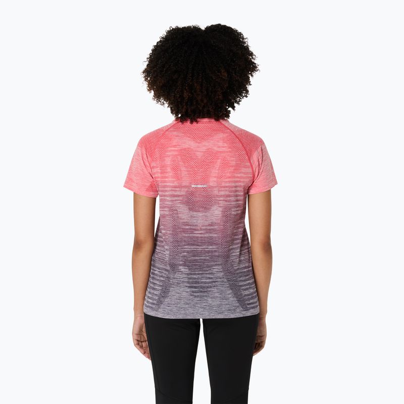 Moteriški bėgimo marškinėliai ASICS Seamless coral reef/greyish purple 3