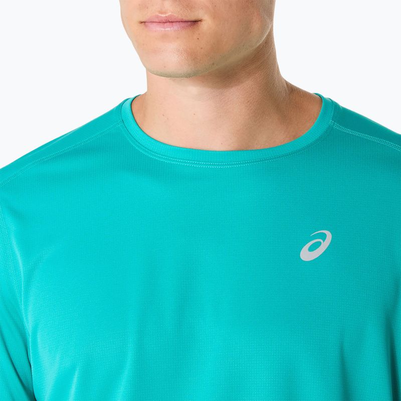 Vyriški bėgimo marškinėliai ASICS Icon SS Top wave teal 5