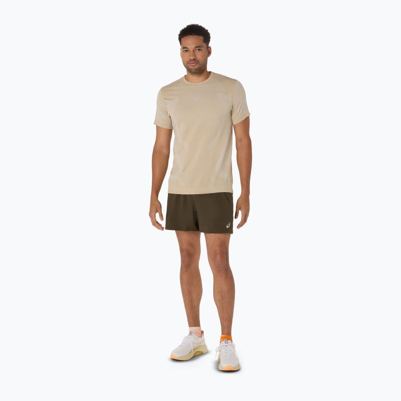 Vyriški bėgimo šortai ASICS Road 5IN brown stone 2