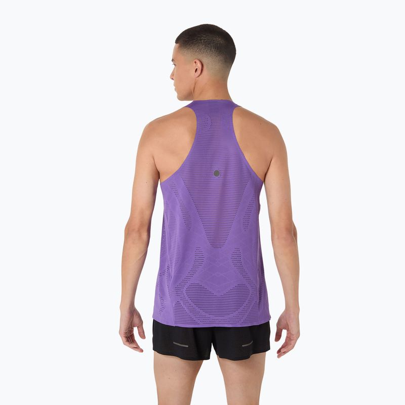 Vyriški bėgimo marškinėliai ASICS Metarun Singlet edo purple 3